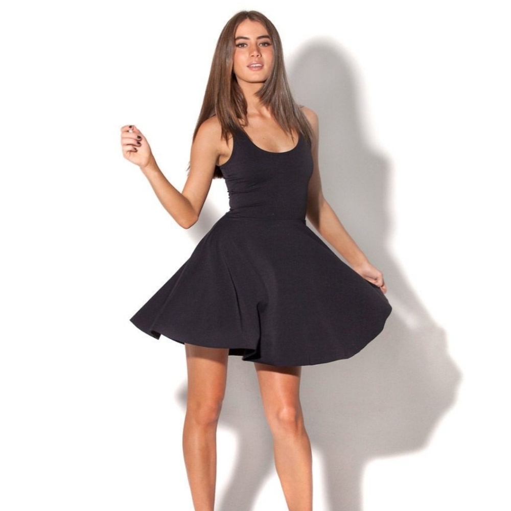 Blackmilk Matte Reversible Skater Dress